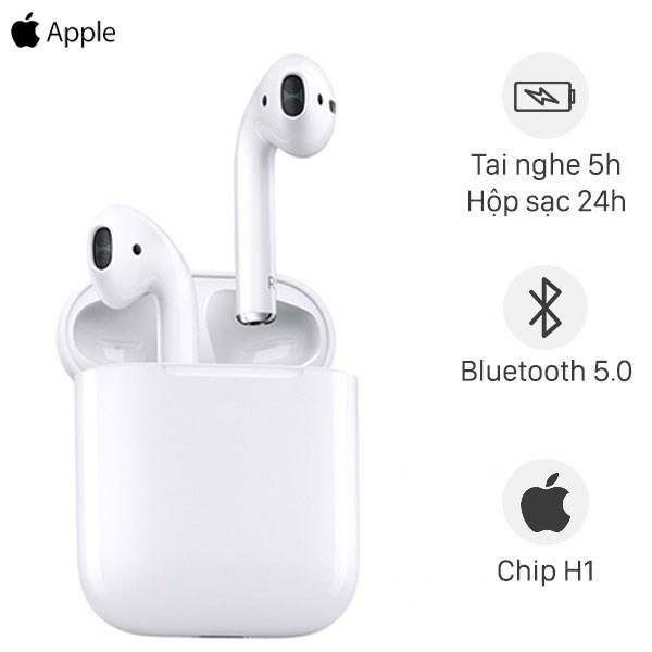 AirPods 1 và AirPods 2 có kích thước và kiểu dáng hoàn toàn giống nhau