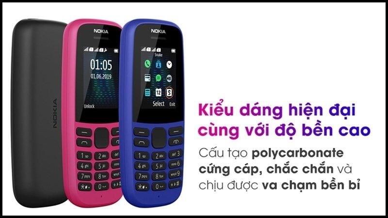 Điện thoại phổ th&ocirc;ng của Nokia c&oacute; chất liệu bền bỉ