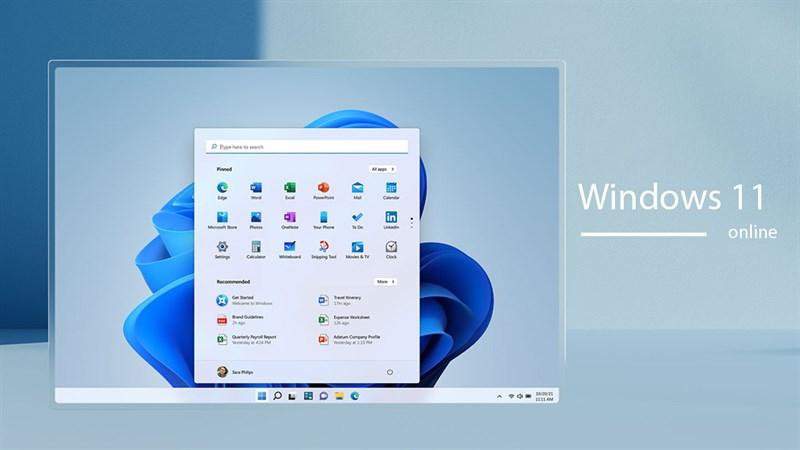 Giao diện Windows 11 Online