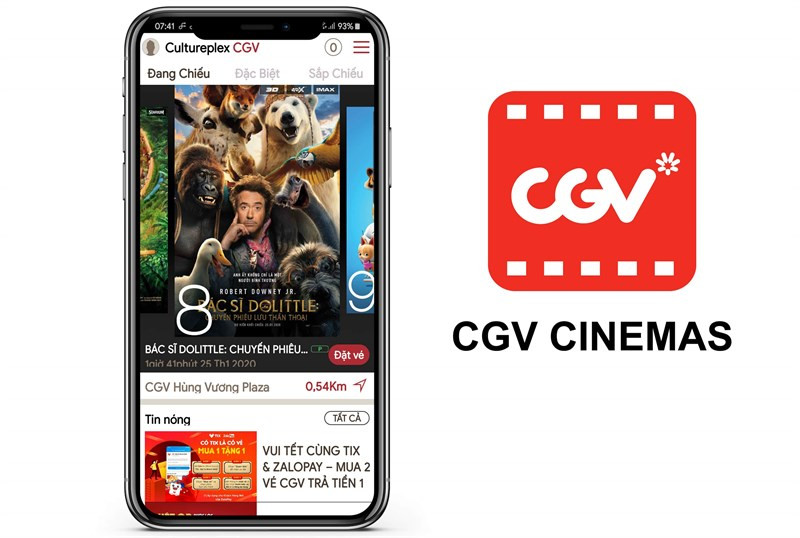 Đặt vé xem phim CGV nhanh gọn với ứng dụng CGV Cinemas