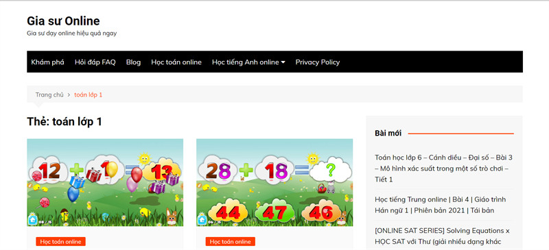TOP 6 Website Học Toán Lớp 1 Online Miễn Phí, Hiệu Quả Nhất 2023