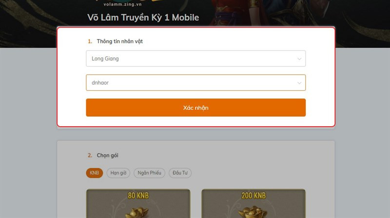 Hướng Dẫn Nạp Thẻ Võ Lâm Truyền Kỳ 1 Mobile Nhanh Chóng, An Toàn