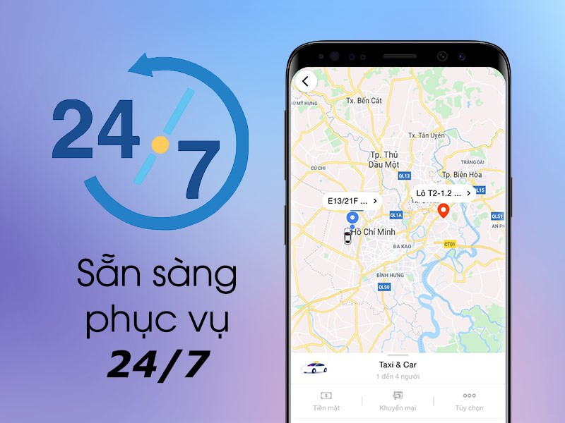 GV: Ứng dụng đặt xe máy, ô tô, taxi tiện lợi trên điện thoại