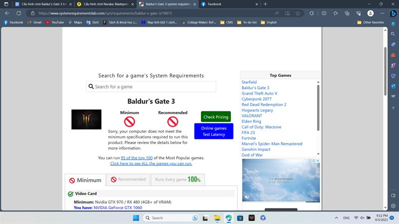 Kiểm Tra Cấu Hình PC, Laptop Chiến Mượt Baldur's Gate 3