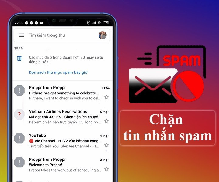 3. Chặn tin nhắn Spam