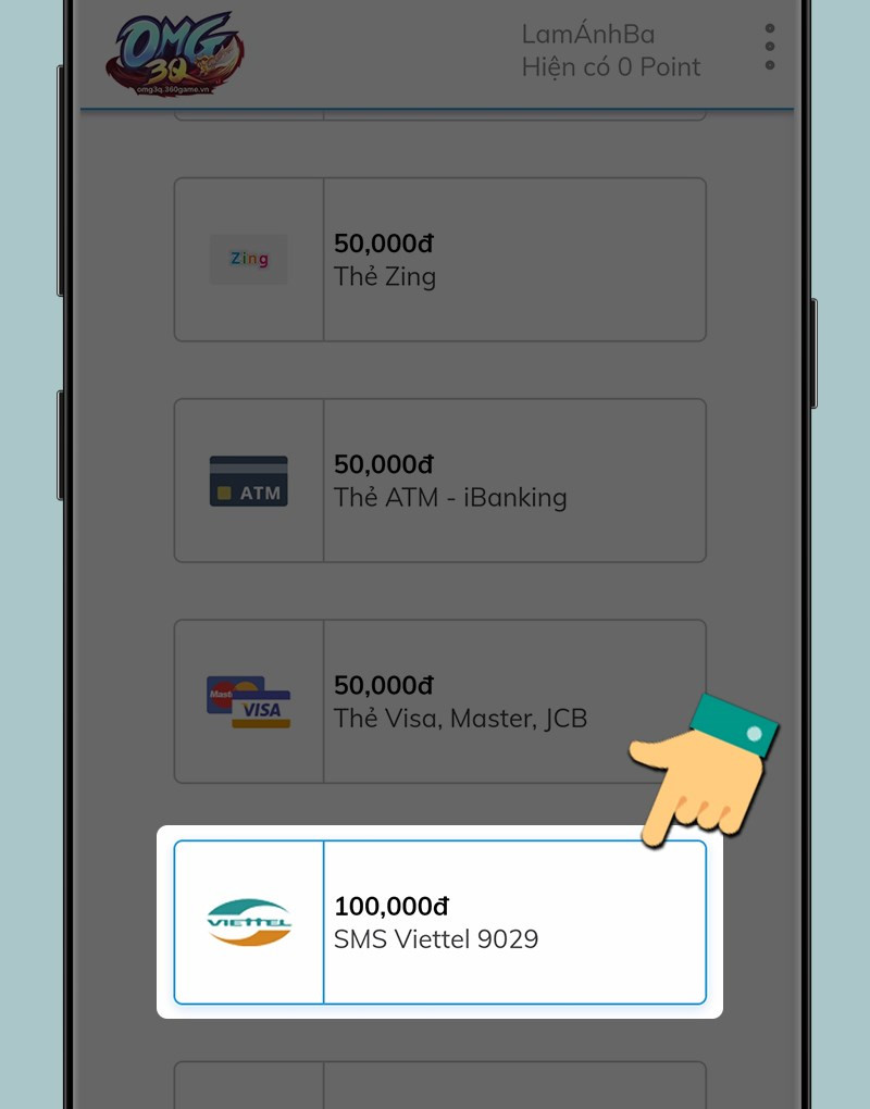 Hướng Dẫn Nạp Thẻ OMG 3Q VNG Qua ZingPay Chi Tiết Nhất