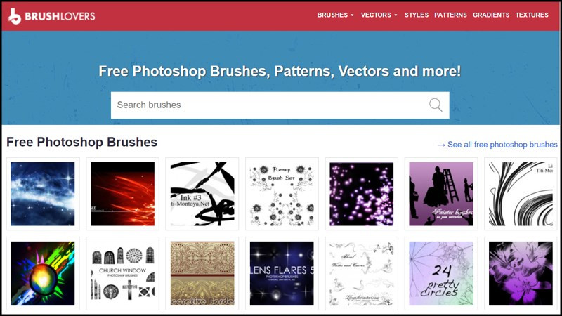 Top 11 Website Tải Brush Photoshop Miễn Phí Cho Dân Thiết Kế