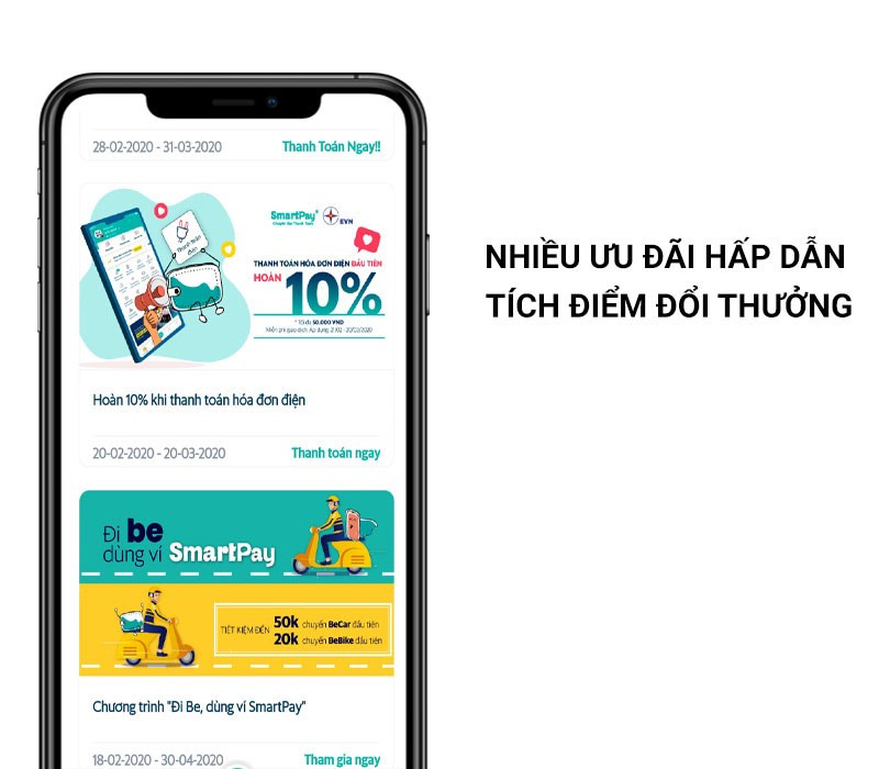 SmartPay: Ứng dụng thanh toán hóa đơn, điện nước, nạp tiền điện thoại tiện lợi