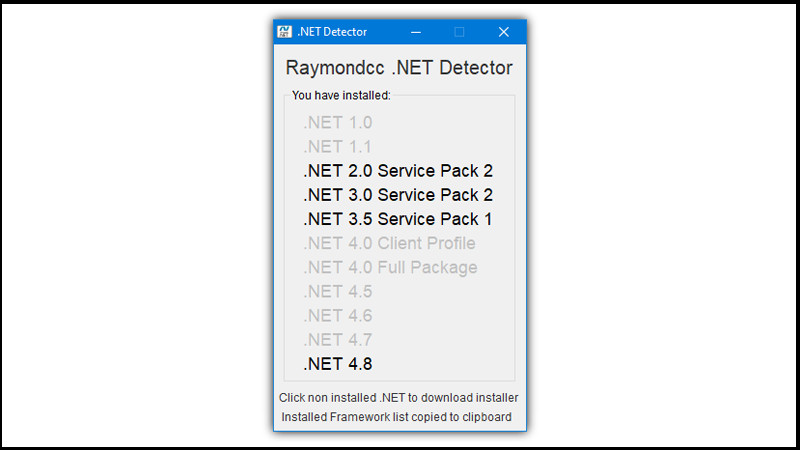 Hướng Dẫn Kiểm Tra Phiên Bản .NET Framework Trên Máy Tính