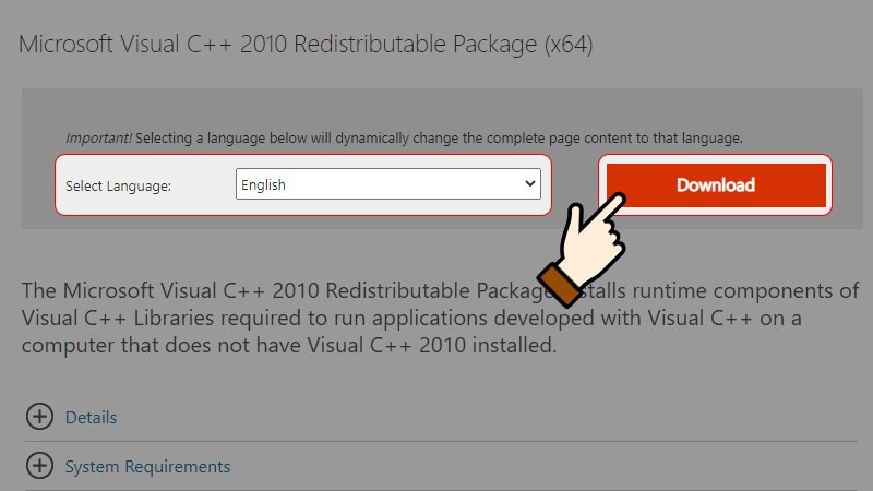 Alt: Cài đặt Visual C++ Redistributable