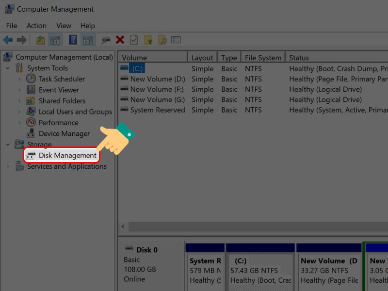 alt: Chọn Disk Management