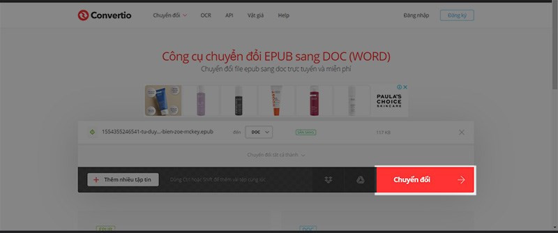 alt: Chuyển đổi file EPUB sang DOC