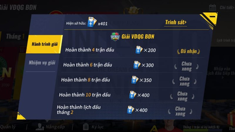 alt: Hệ thống nhiệm vụ trong Football Master 2