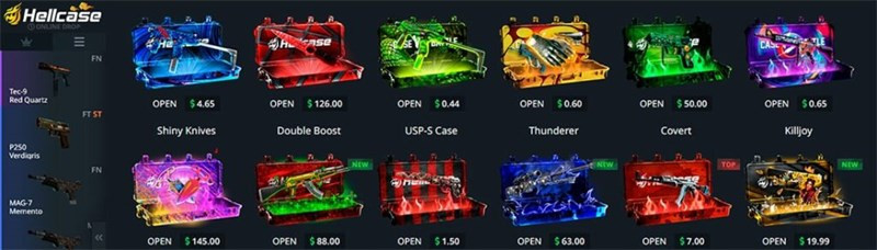 Alt: Hình ảnh minh họa các vật phẩm hiếm trong CS:GO, thu hút người chơi mở Loot Box