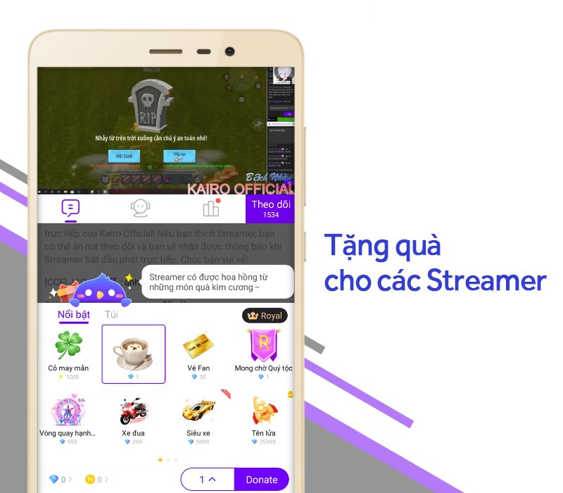 Alt: Hình ảnh streamer tương tác với người xem trên Nimo TV