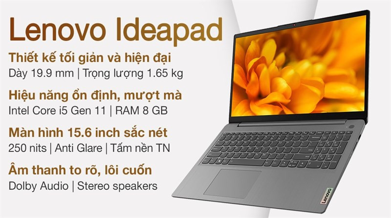 alt: Lenovo Ideapad 3 hiệu năng ổn định