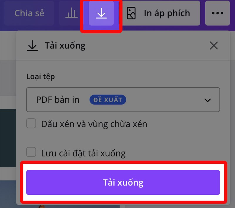 alt: Lưu và tải ảnh ghép