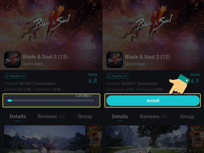 alt: Tải Blade & Soul 2 trên TapTap