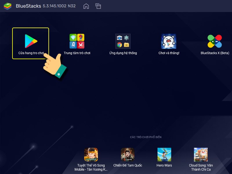 alt text: Biểu tượng Cửa hàng Google Play trong BlueStacks