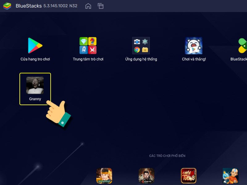 alt text: Biểu tượng game Granny trên BlueStacks