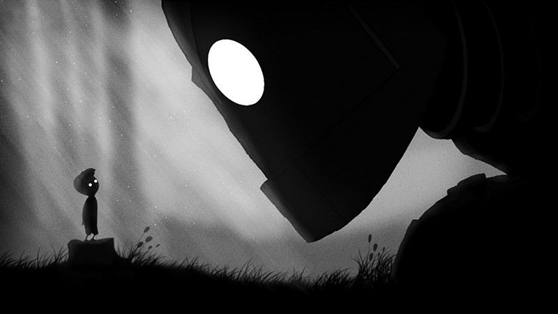 alt text: Cậu bé với đôi mắt sáng trong game LIMBO