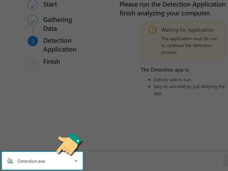 alt text: Chạy file Detection.exe