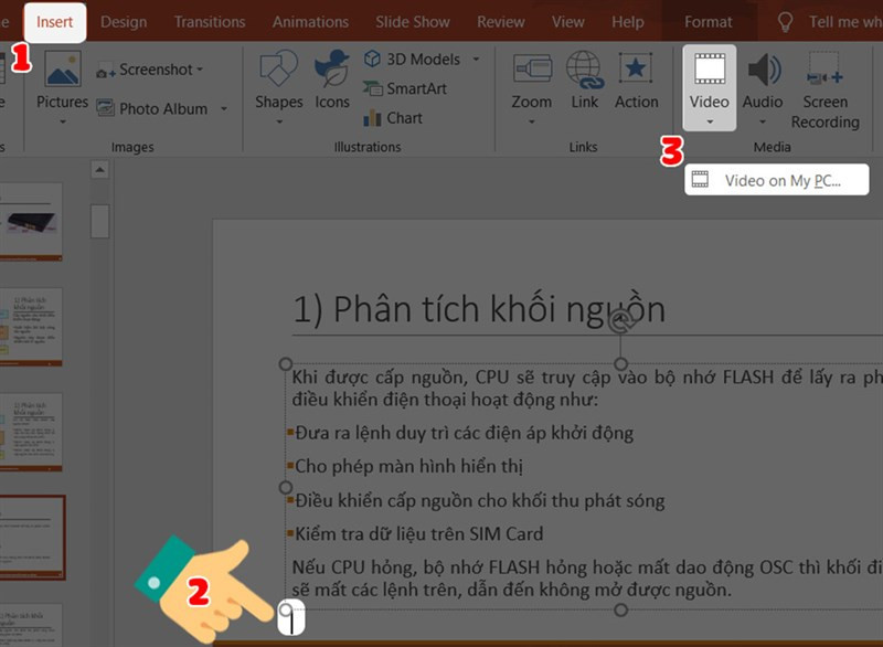 alt text: Chọn Video on My PC