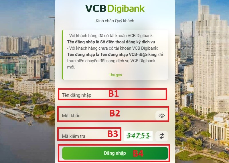 alt text: Đăng nhập Internet Banking