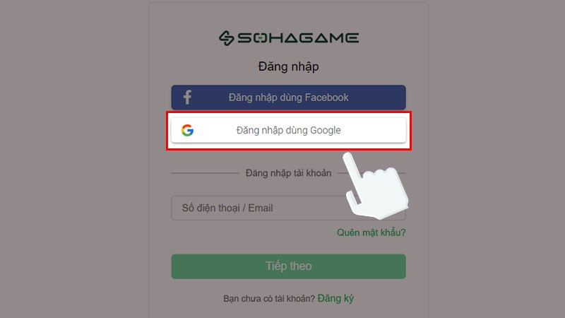 alt text: Đăng nhập tài khoản Tứ Hoàng Mobile