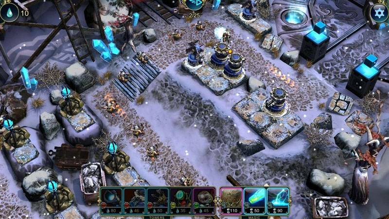 alt text: Defenders: Tower Defense Origins gameplay