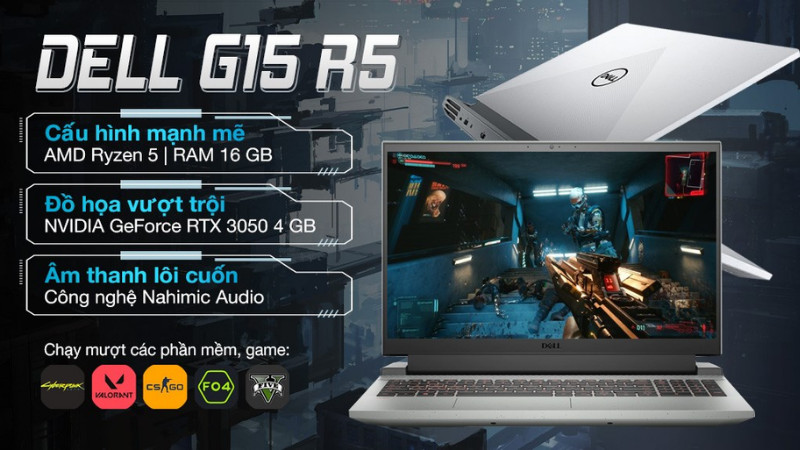 alt text: Dell Gaming G15 nâng cấp