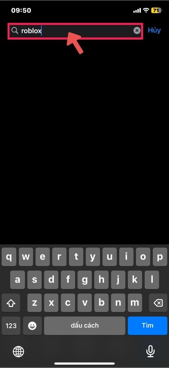 alt text: Giao diện App Store tìm kiếm Roblox