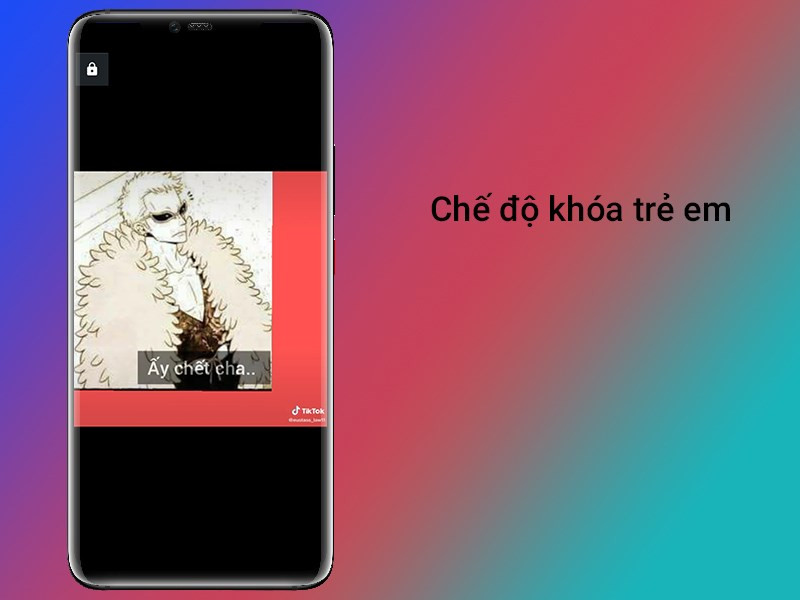 alt text: Giao diện chế độ khóa trẻ em trên MX Player