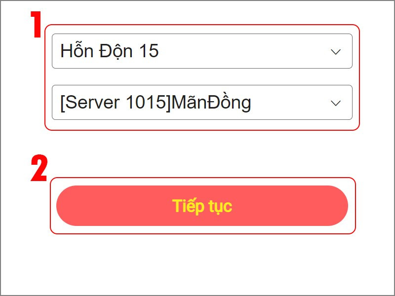 alt text: Giao diện chọn nhân vật