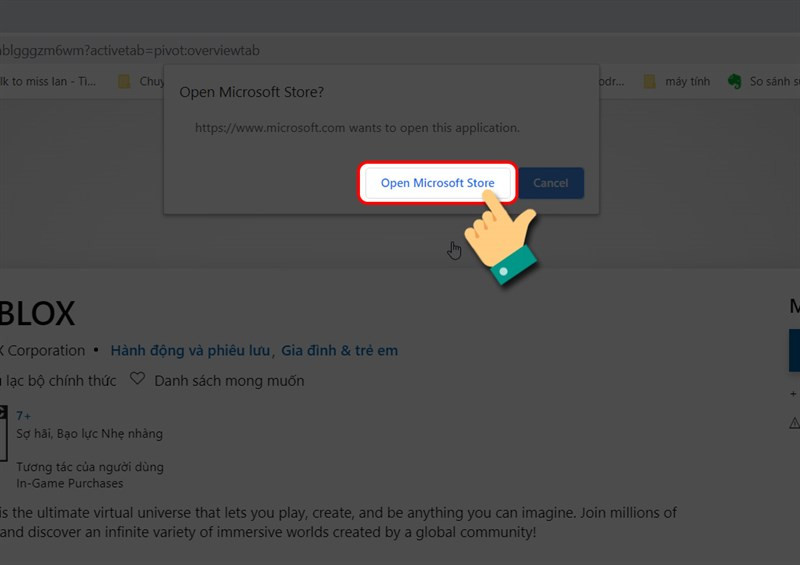 alt text: Giao diện cửa hàng Microsoft Store