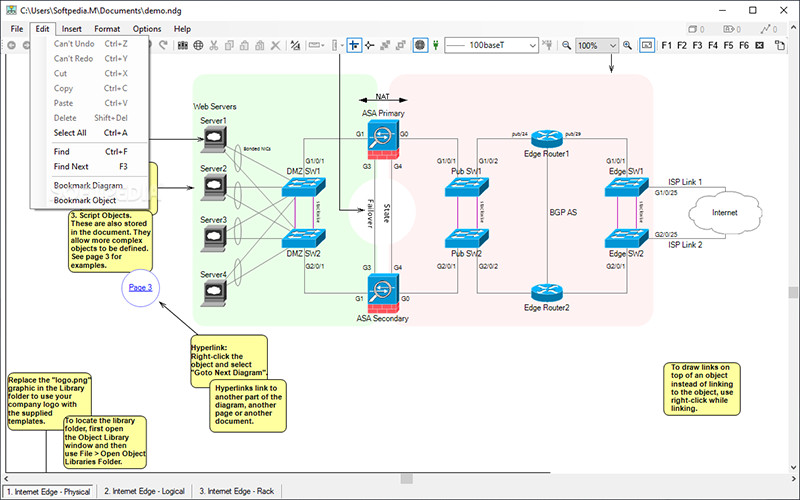 alt text: Giao diện đơn giản của Network Notepad