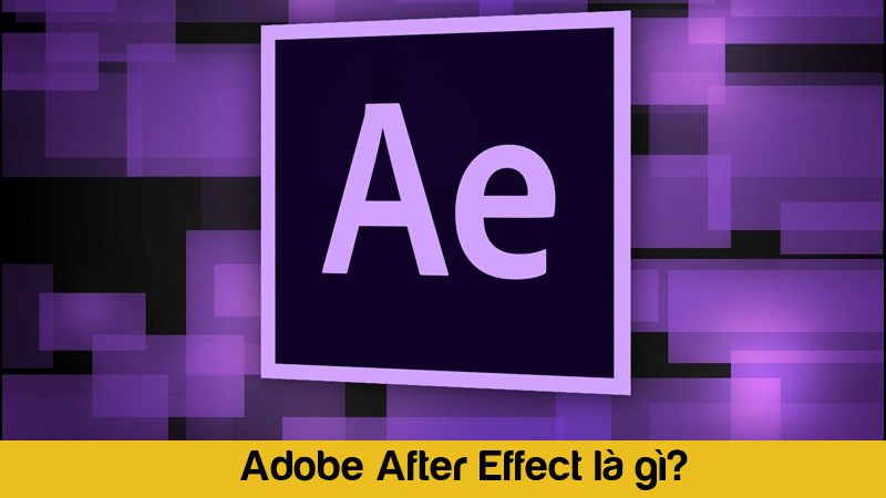 alt text: Giao diện làm việc của phần mềm Adobe After Effects