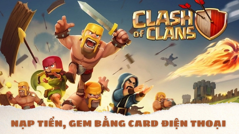 alt text: Giao diện nạp Gem trong Clash of Clans