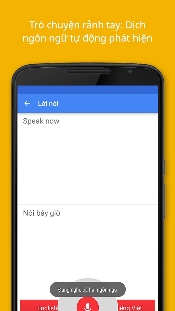 alt text: Giao diện ứng dụng Google Dịch