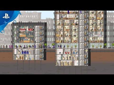 alt text: Hình ảnh game Project Highrise, thể hiện một tòa nhà chọc trời