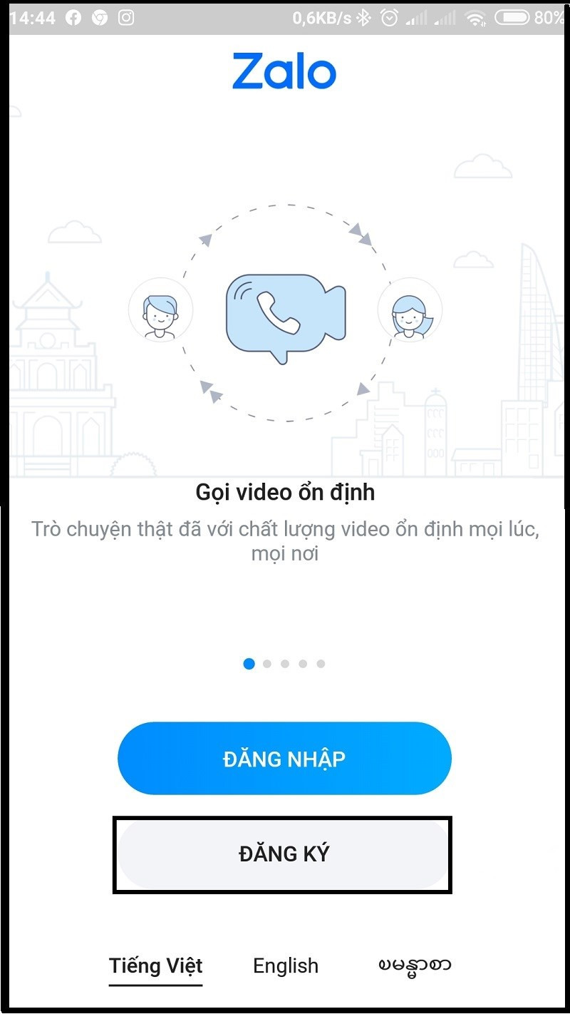 alt text: Hình ảnh minh họa đăng ký tài khoản Zalo