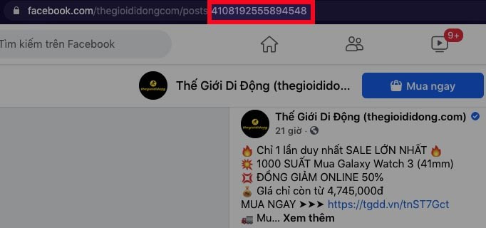 alt text: ID bài viết là dãy số cuối cùng trên URL