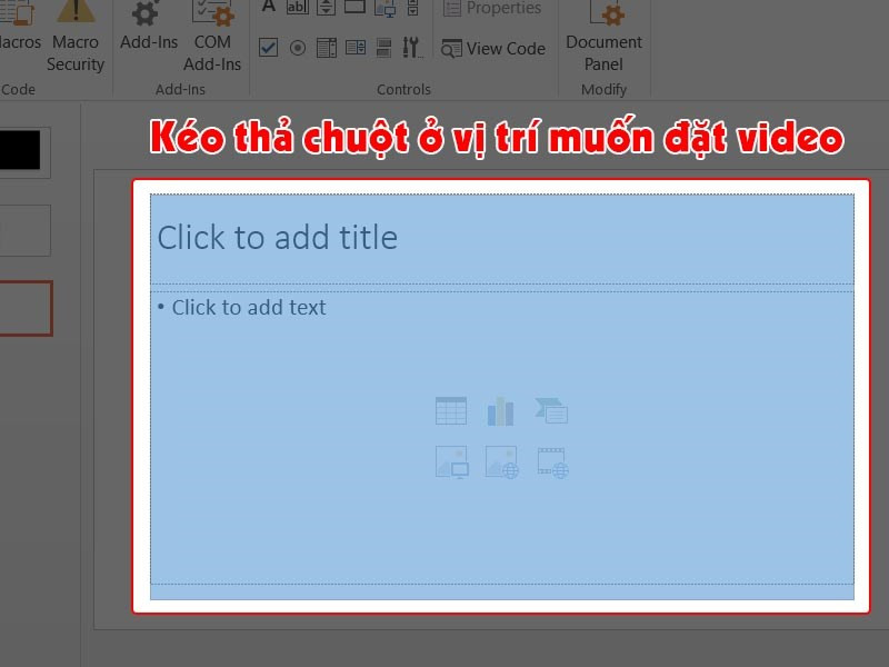 alt text: Kéo thả chuột để điều chỉnh kích thước video