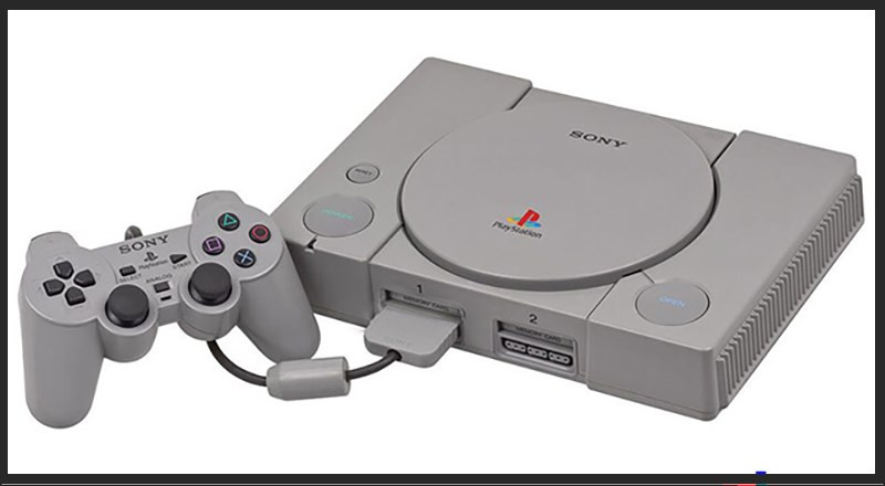 alt text: Máy chơi game PlayStation 1