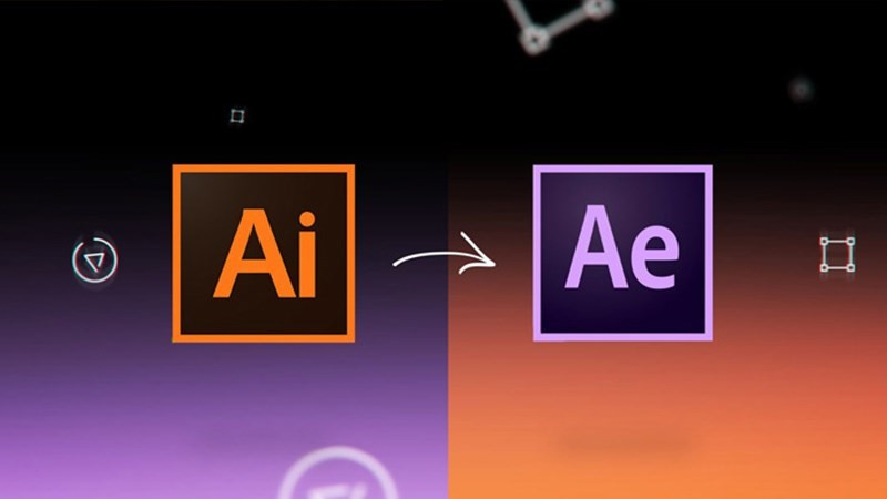 alt text: Minh họa sự tích hợp giữa Adobe After Effects và Adobe Illustrator