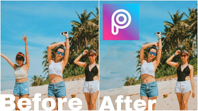 alt text: Mở PicsArt và chọn ảnh cần chỉnh sửa