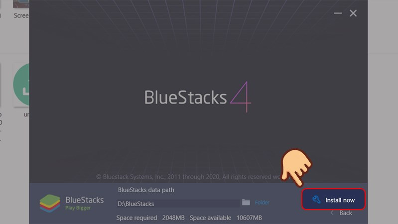 alt text mô tả ảnh cài đặt bluestacks