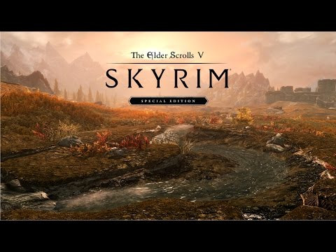 alt text: Nhân vật Skyrim chiến đấu với rồng