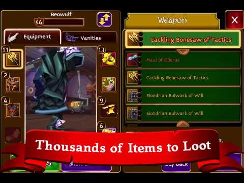 Alt text: Nhân vật trong Arcane Legends