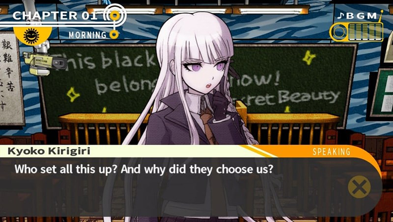 alt text: Nhiệm vụ chính của người chơi trong Danganronpa: Trigger Happy Havoc